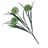 Lush Flowering Artificial Stem - White Hydrangea Stem 35cm