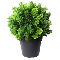 Small Potted Artificial Flowering Hop Plant UV Resistant 20cm