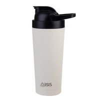 Oasis 700ml Stainless Steel Insulated Protein Shaker Alabaster