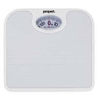 Propert Mechanical Bathroom Scale White 130Kg