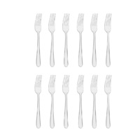 Tablekraft Luxor Stainless Steel Set 12 Table Forks