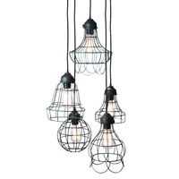 Five Wire Antique Pendant Lamp