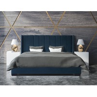 Bed Frame and Mattress Bundle (Super King, King, Queen, Double) - Mayfair Blue Velvet Bundle