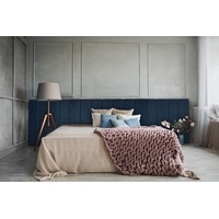 Extended Bed Frame & Mattress Bundle (Super King, King, Queen, Double) - Mayfair Blue Velvet