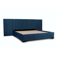 Extended Bed Frame (Super King, King, Queen, Double) - Mayfair Blue Velvet