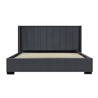 Bed Frame (Super King, King, Queen, Double) - Mayfair Velvet Charcoal