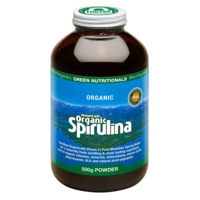 Green Nutritionals Mountain Organic Spirulina 500g Powder - Vegan Vegetarian