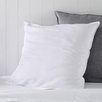 Sheridan Washed Linen Cotton European Pillowcase White