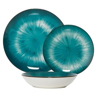 Alex Liddy Eden Bone China 12-Piece Dinner Set Teal