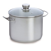 Baccarat Gourmet 12 Litre Stainless Steel Stockpot with Glass Lid 28cm
