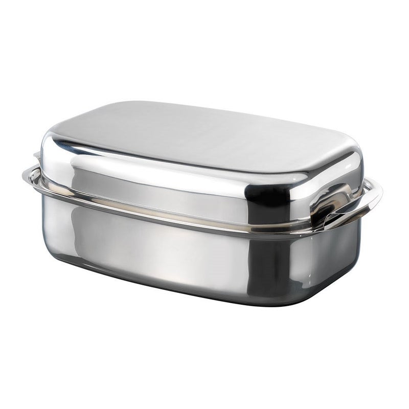 Baccarat Gourmet Stainless Steel Rectangle Roaster 36 x 24cm Silver