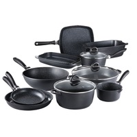 Baccarat STONE 10 Piece Cast Aluminium Cookware Set with Wok