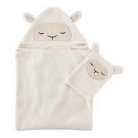 MyHouse - Kids MyHouse Kids Hooded Towel & Mitt Set - Lamb