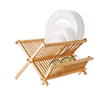 Scullery Bamboo Folding Dish Rack 39.5X25.5X32cm