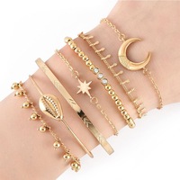 Bohemian 7-Piece Charm Bead Bracelet Set