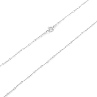 Made In Italy Solid 925 Sterling Silver Classic Figaro Link Chain Necklace