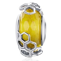 Solid 925 Sterling Silver Hornet Nest Charm