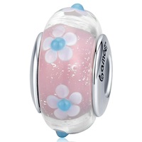 Solid 925 Sterling Silver Pandora Floral Inspired Charm