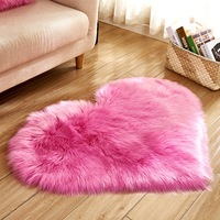 Irregular Fluffy Rug for Bedroom Plush Living Room Rug Furry Carpet Shaggy Throw Rug