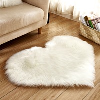 Irregular Fluffy Rug for Bedroom Plush Living Room Rug Furry Carpet Shaggy Throw Rug