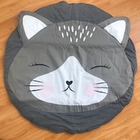 90*90cm Baby Round Play Pad Crawling Mat Crawl Cushion Air-Conditioned Blanket Rug for Kids Children Toddlers Bedroom Tummy Time Blanket