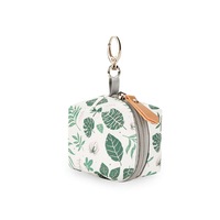 Pacifier Case Bag - Pacifier Holder with Clip for Diaper Bag Stroller Purse Charm,Leaf