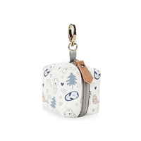 Pacifier Case Bag - Pacifier Holder with Clip for Diaper Bag Stroller Purse Charm,Penguin