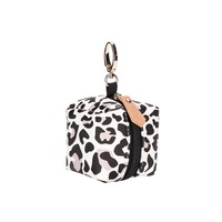 Pacifier Case Bag - Pacifier Holder with Clip for Diaper Bag Stroller Purse Charm,Leopard