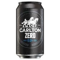 Carlton Zero Beer Case 24 x 375mL Cans