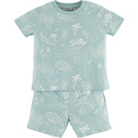Mamino Baby Boy Mini Jason Printed Short & Short Sleeves T Shirt 2 Pieces Set