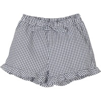 Mamino Baby Girl Shirley White and Blue Ruffle Short