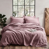 Plain Quilt Cover - Dusky Pink
