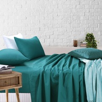 Sheet Set - Teal Bed Sheet with Pillow Covers
