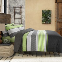 100% Cotton Quilt Cover - Topaz Green