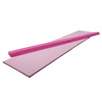 3 Piece Gymnastics Starter Combo Foldable Balance Beam and 2 x Cartwheel Mats (Pink 240cm)