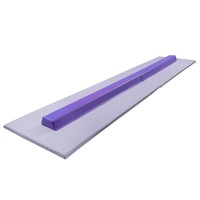 3 Piece Gymnastics Starter Combo Foldable Balance Beam and 2 x Cartwheel Mats (Purple 240cm)