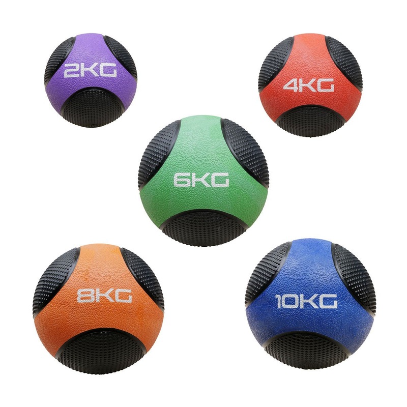 ATTIVO Medicine Ball for Workouts Exercise Balance Training Set of 5 Balls - 2kg 4kg 6kg 8kg 10kg Unbranded