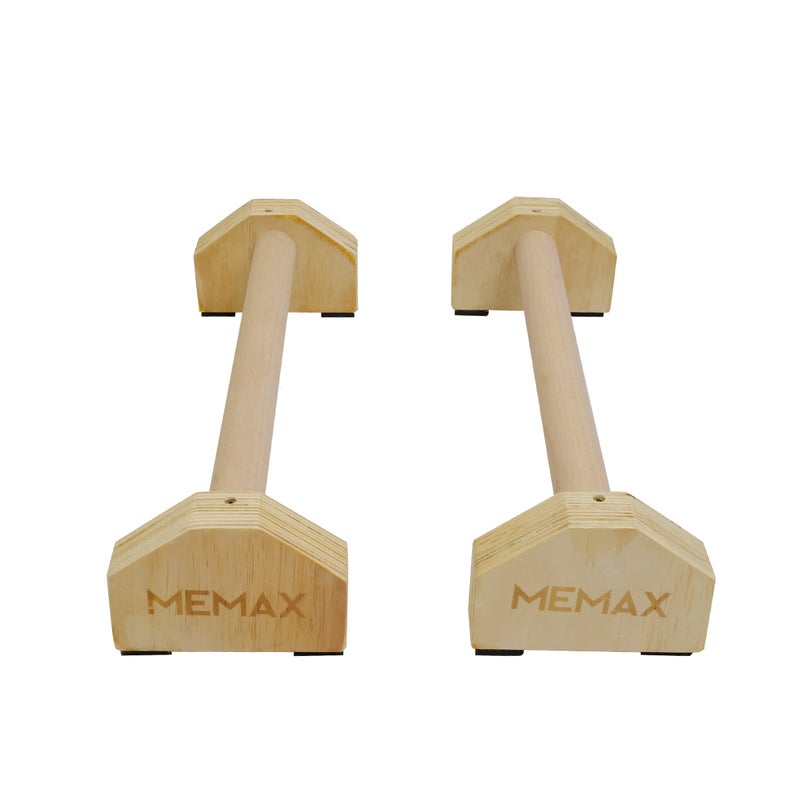 Wooden Parallettes Push-up Stand Gymnastic Handstand Bars