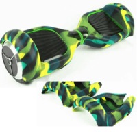 Australia Hoverboard 6.5 Inch Hoverboards Skin Cover – Protective Rubber Case – Green + Black