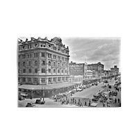 Elizabeth St, Melbourne Vintage Photograph Wall Art #1