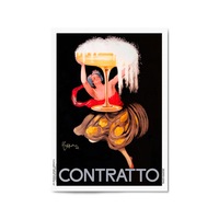 Vintage Contratto Advert Italian Restaurent Wall Art
