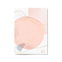 Minimal Pastel Abstract Retro Painting Wall Art #1
