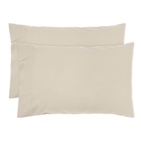 Std Temple Organic Cotton Pillowcase Pair Pebble