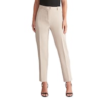 LIZ JORDAN - Womens - Pants / Trousers - Summer - Brown - Atmosphere - Mid Rise - Stretch Elastane - Casual Fashion - Office Wear - Work Clothes