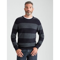 RIVERS - Mens Jumper - Fisherman Stripe Crew Neck Jumper