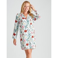 RIVERS - Womens Pyjamas / Pjs - Long Sleeve Button Rayon Nightie