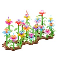 Catzon 104Pcs DIY Flower Garden Building Kits Educational Activity Gifts Toys for 3-6 Year Old