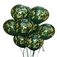 Catzon 10Pcs High Quality Latex 12 Inch Camouflage Balloons for Outdoors Themed Hunting or Military Celebration or Party.
