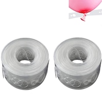Catzon 2 Pack 5M Clear Balloon Decorating Strip for Party Wedding DIY