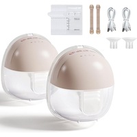 Catzon 2 Pcs Wearable Breast Pump with 4 Modes & 9 Levels Ultra Quiet